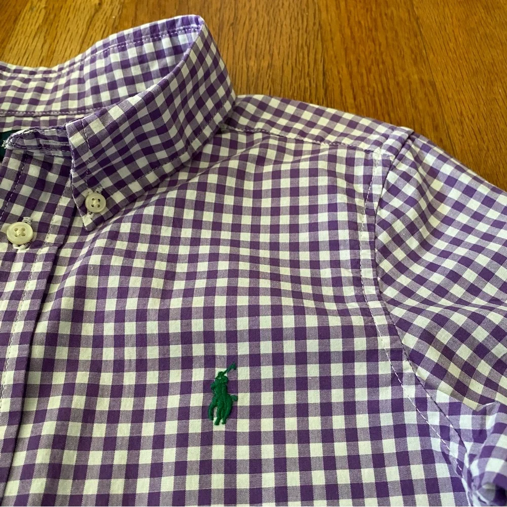 Ralph Lauren Boys Gingham Long Sleeve Shirt